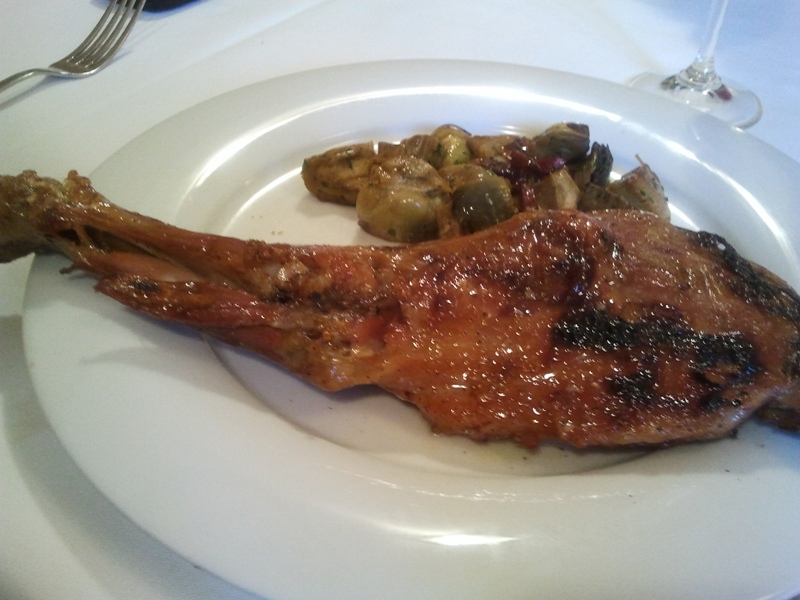 Cal Xim en Sant Pau D´Ordal Espalda de cabrito